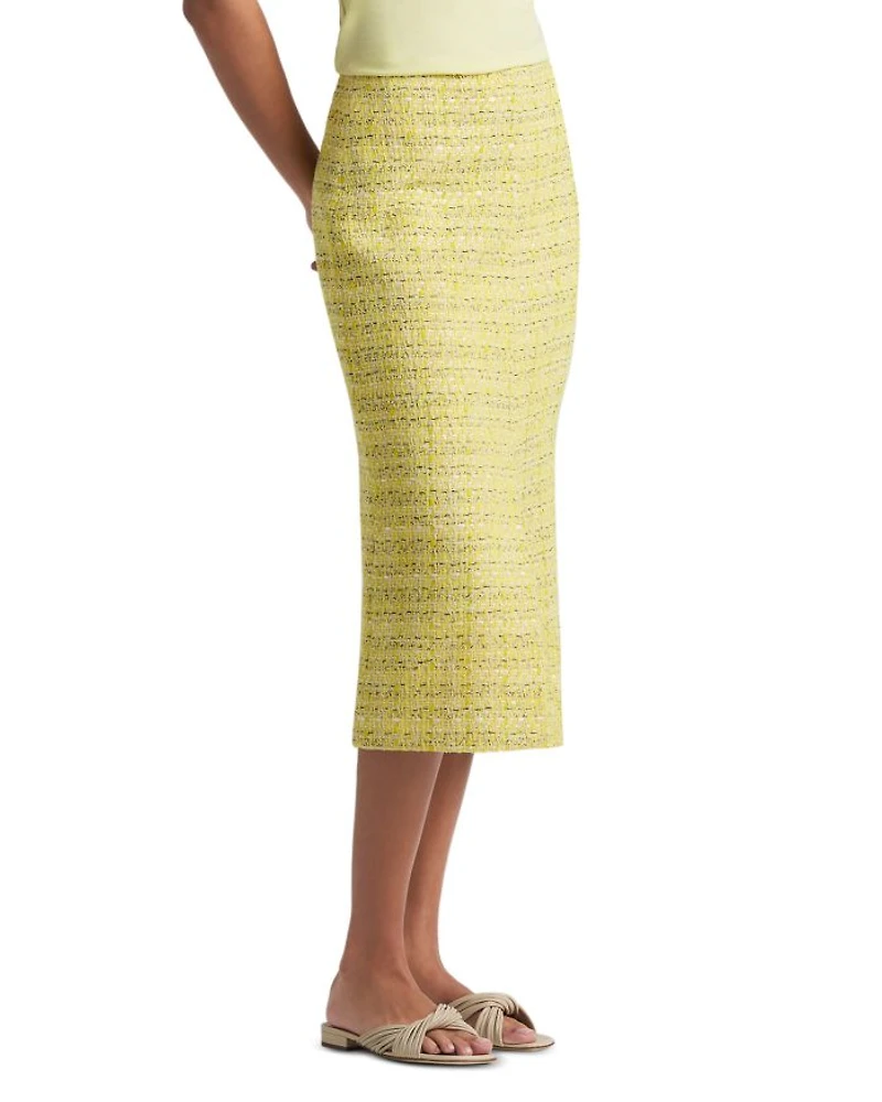 Metallic Tweed Skirt