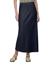 Point Satin Slip Skirt