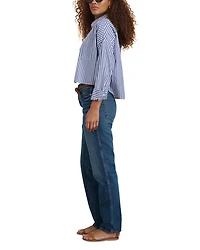 Jo Cropped Striped Shirt