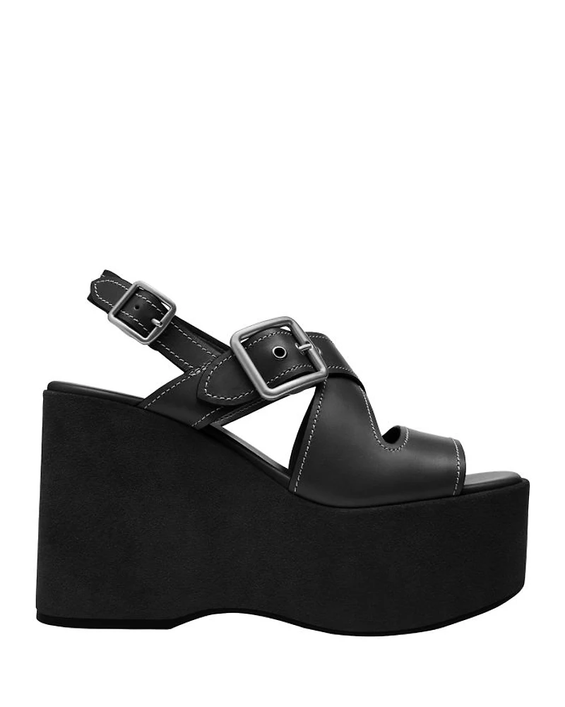 Women's Archival Buckled Platform Sandals