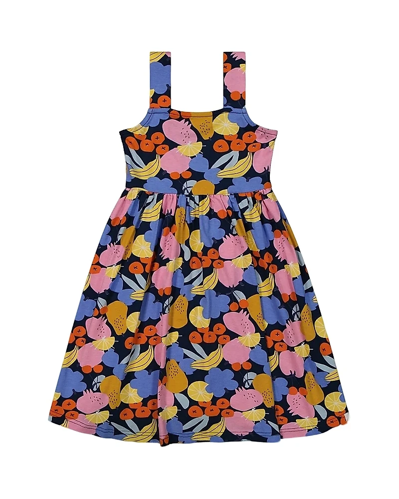 Deux par Deux Girls' Printed Sleeveless Dress - Little Kid