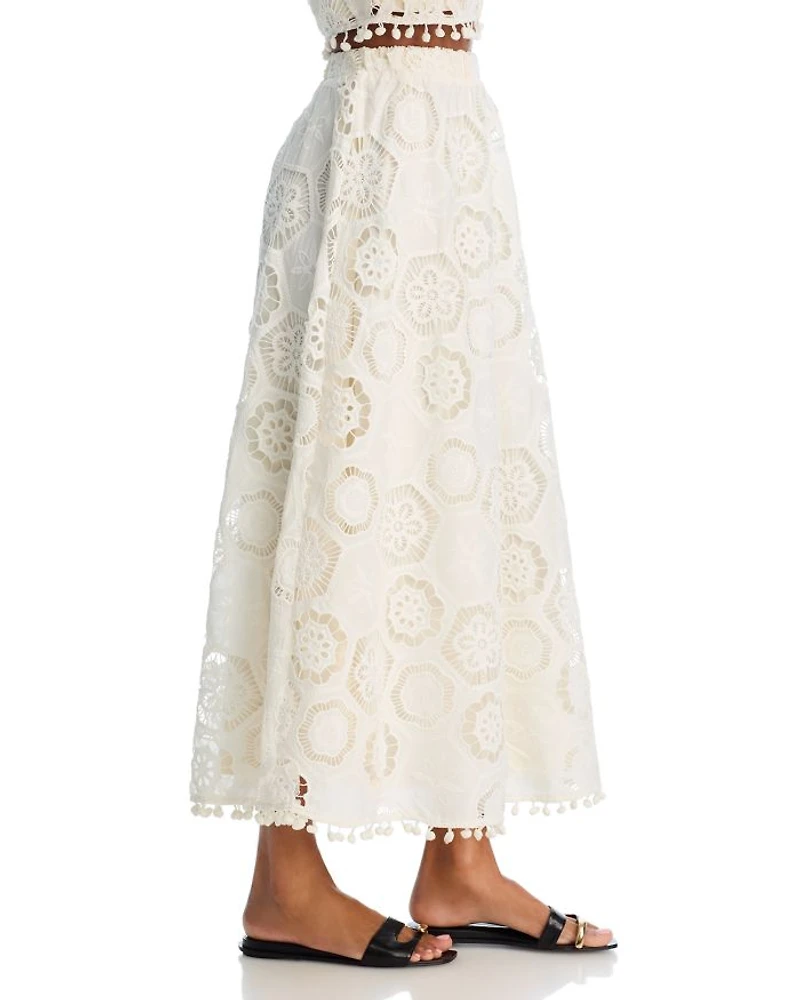 Square Crochet Maxi Skirt - Exclusive