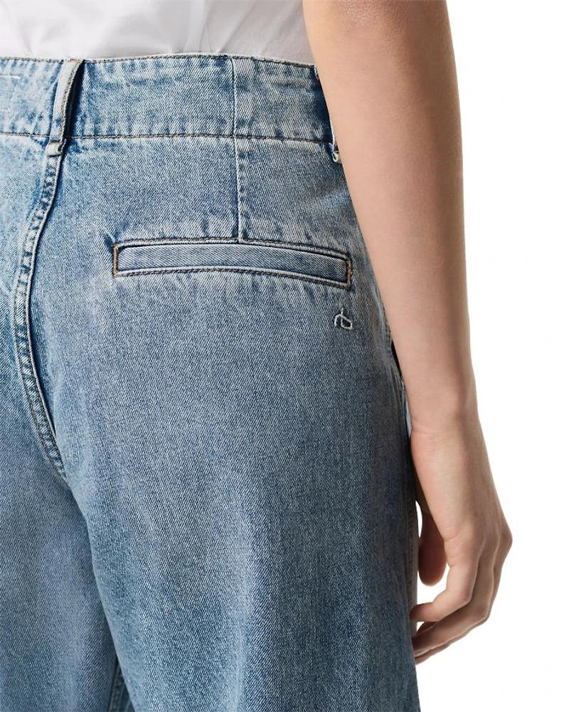 Jamie High Rise Tailored Culotte Jeans Pacific