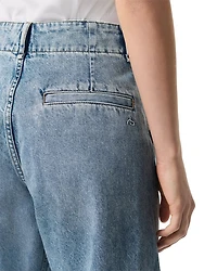 Jamie High Rise Tailored Culotte Jeans Pacific
