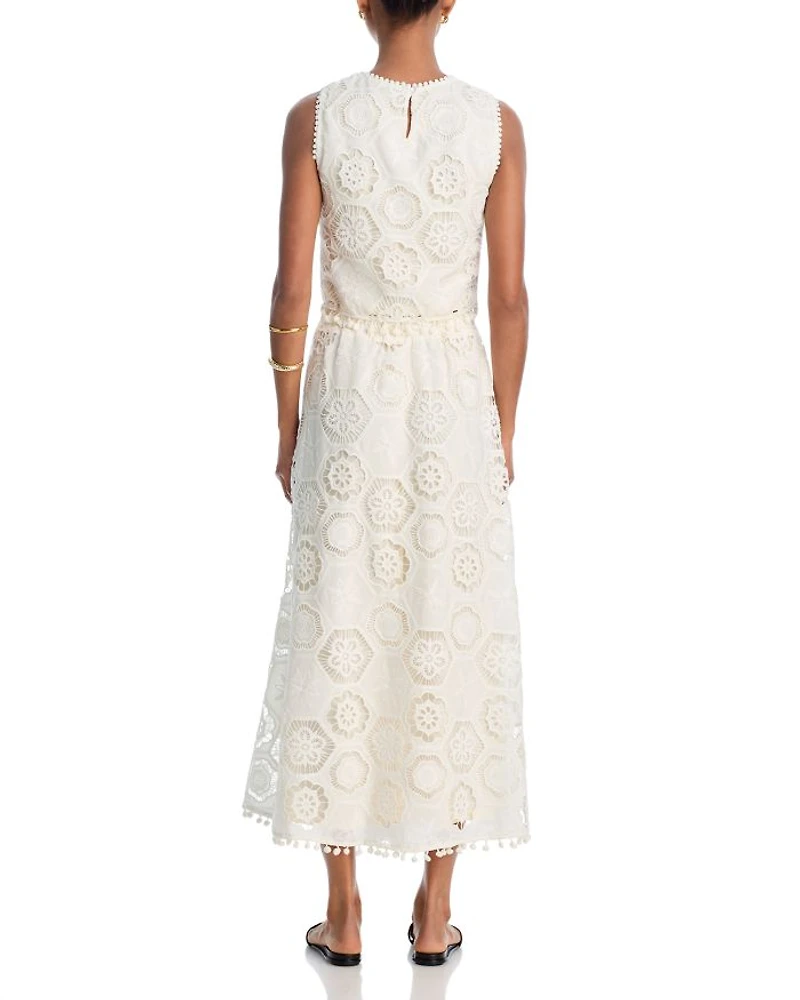 Square Crochet Maxi Skirt - Exclusive