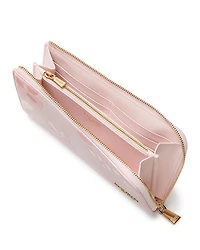 Devin Spring Pansies Zip Around Continental Wallet