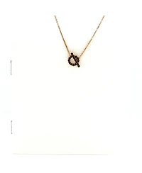 Finesse Pendant Necklace 18K Rose Gold and Black Spinels