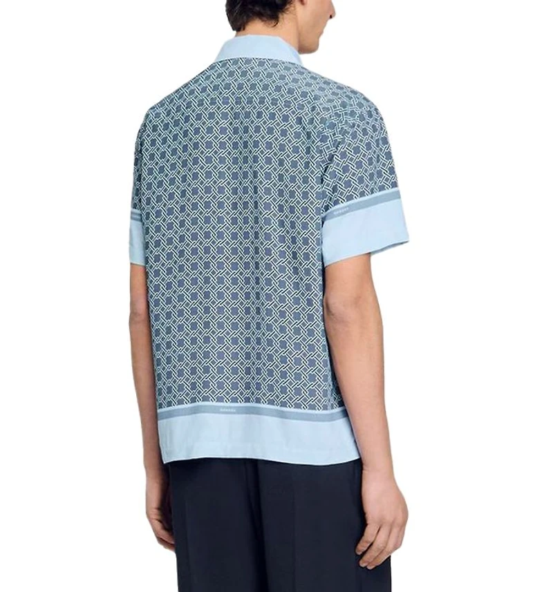 Short Sleeved Patterned Shirt