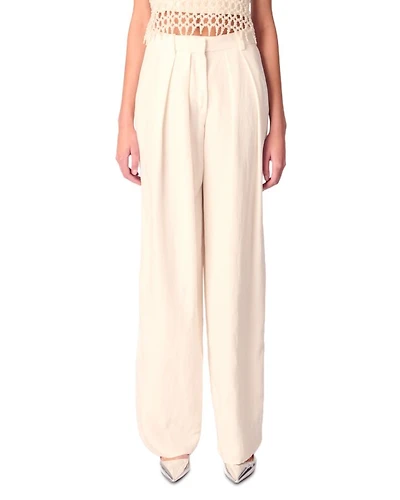 Wide Leg Suit Trousers