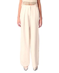 Wide Leg Suit Trousers