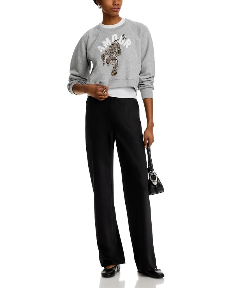 Tiger Cropped Jennifer Pullover