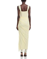 Ruched Mesh Dress - Exclusive