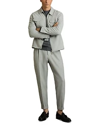 Slim Fit Belle Suede Zipper Shacket