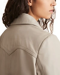Jasmine Leather Bomber Jacket