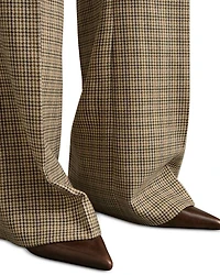 Vida Check Wide Leg Trousers