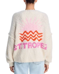 Jacquard Back Detail Cardigan