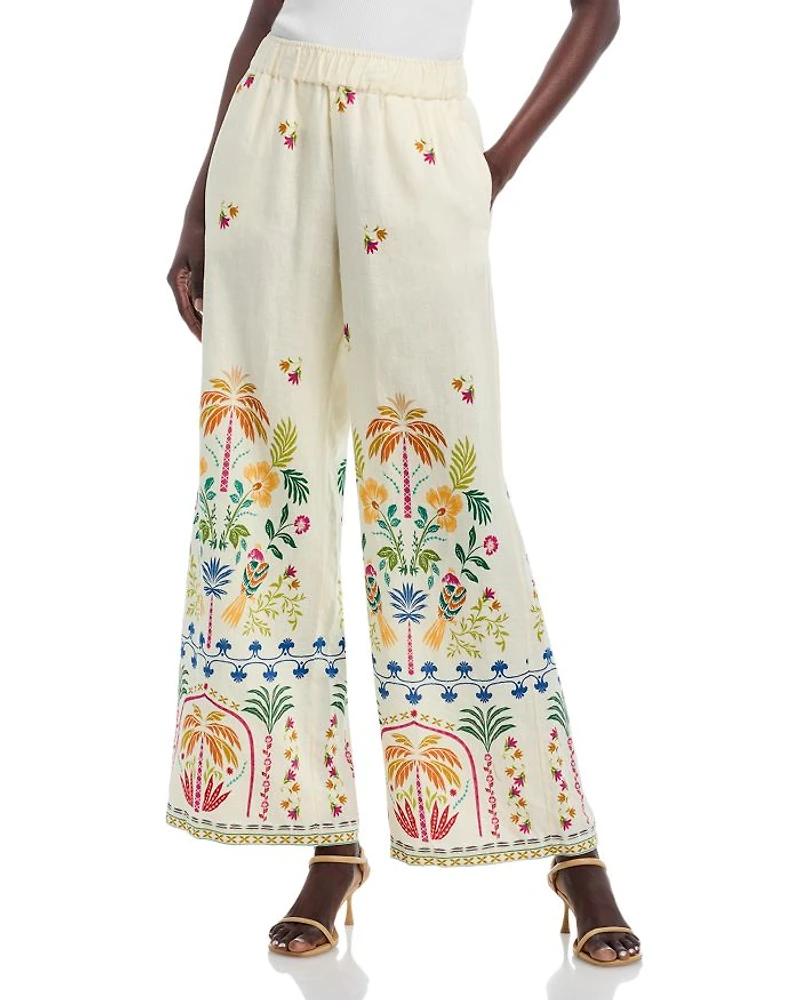 Linen Wide Leg Pants