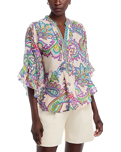 Johnny Was Zellah Silk Blouse