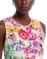 Linen Chevron Tank Dress