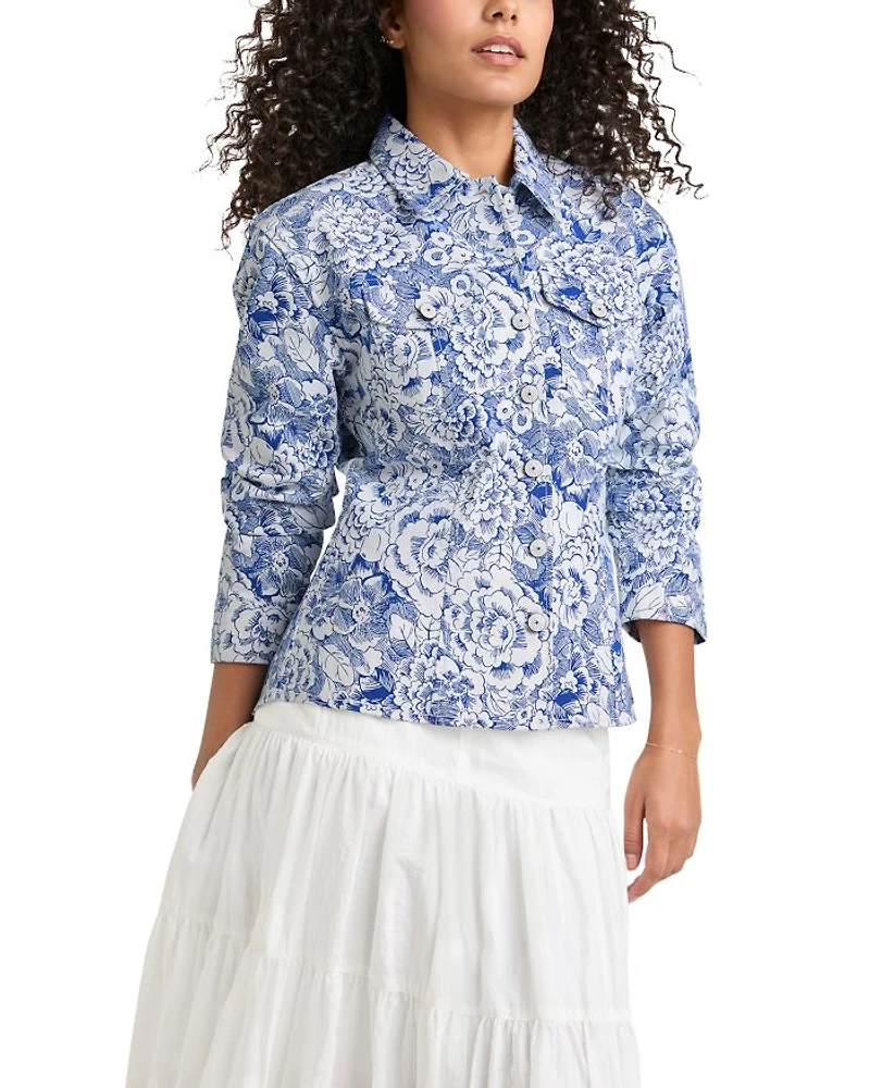 Sketchbook Floral Scrunched Canyon Jacket