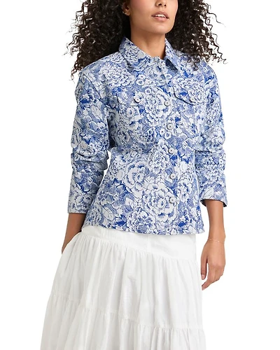 Sketchbook Floral Scrunched Canyon Jacket