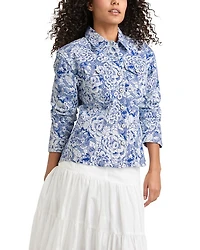 Sketchbook Floral Scrunched Canyon Jacket