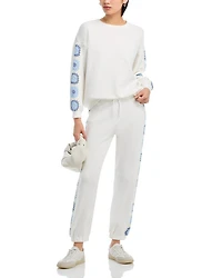 Crochet Trim Jogger Pants