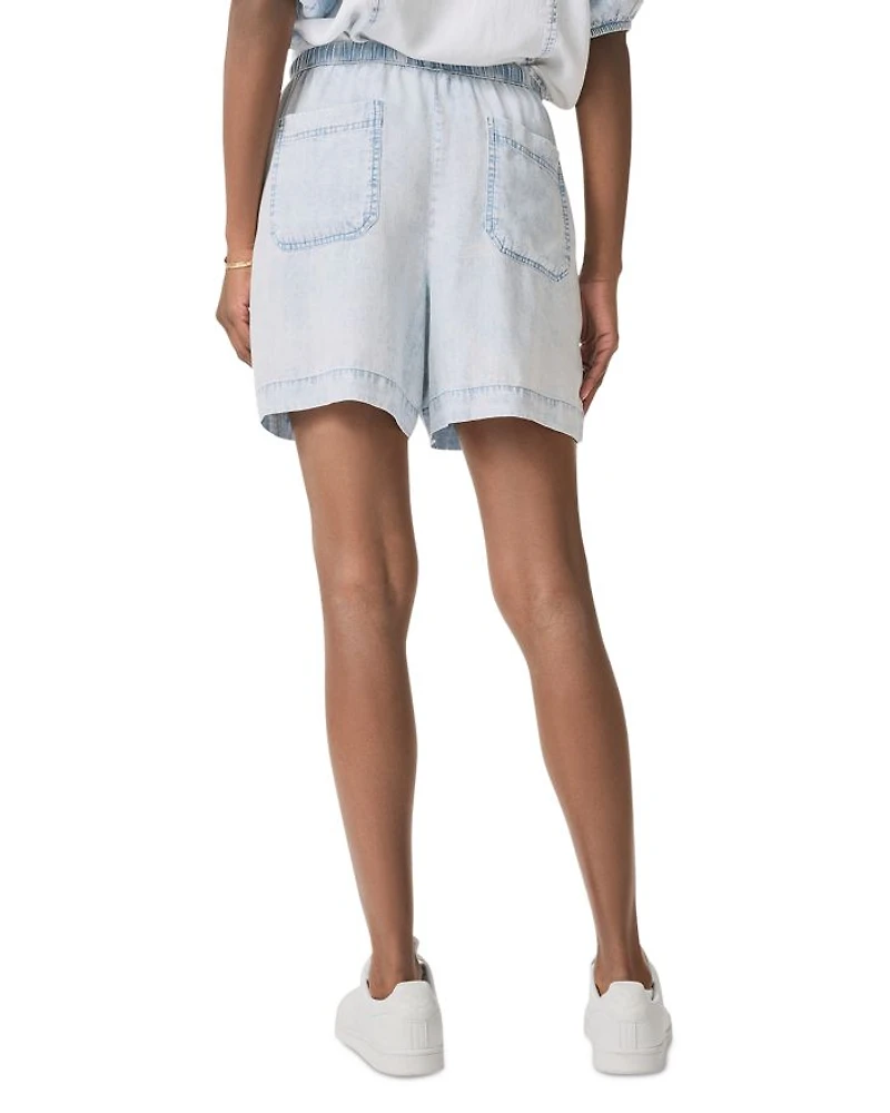 Angie Indigo Drawstring Shorts