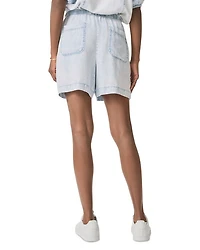 Angie Indigo Drawstring Shorts