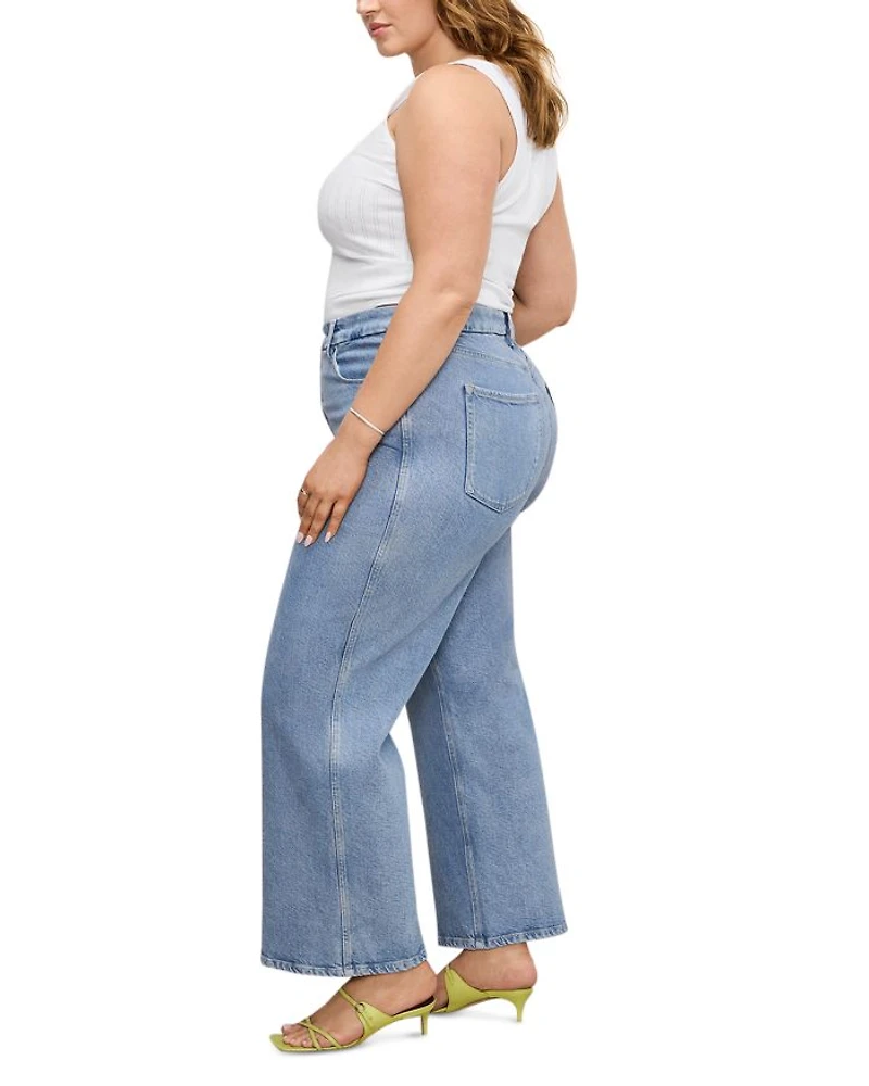Soft Tech Good Skate Wide Leg Crop Jeans Indigo860
