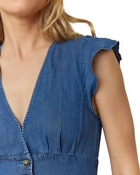 Camila Flutter Sleeve Midi Dress