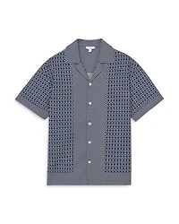 Geo Jacquard Camp Shirt