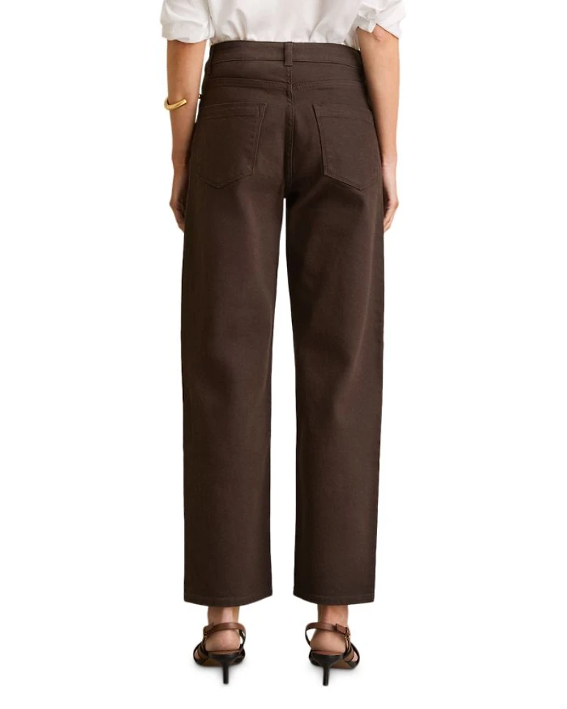 Selin Straight Leg Jeans Chocolate