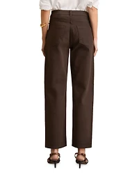 Selin Straight Leg Jeans Chocolate