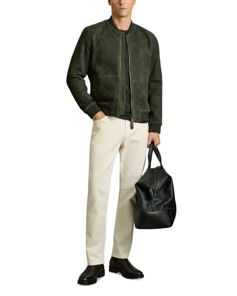 Suede Bomber Jacket