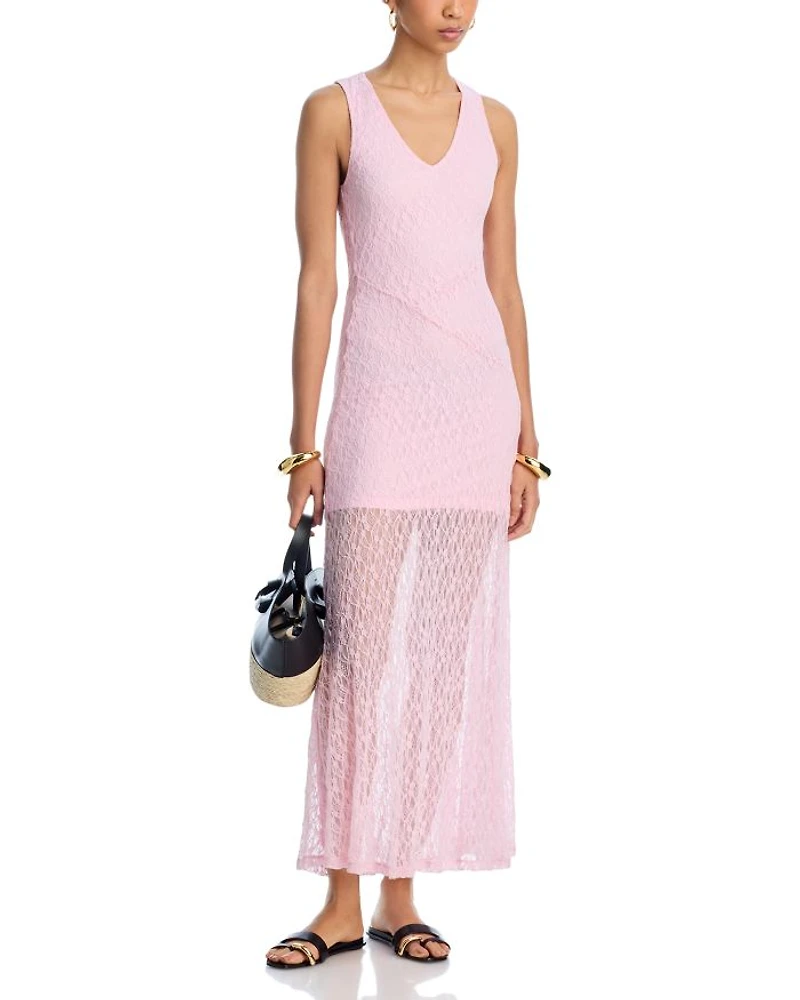 Theo Floral Lace Maxi Dress