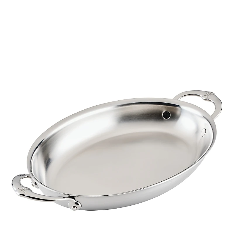 Provisions Medium Clad Stainless Steel Oval Au Gratin