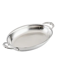 Provisions Medium Clad Stainless Steel Oval Au Gratin
