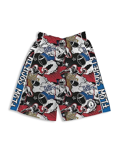 Flow Society Boys' Comic Football Shorts - Big Kid