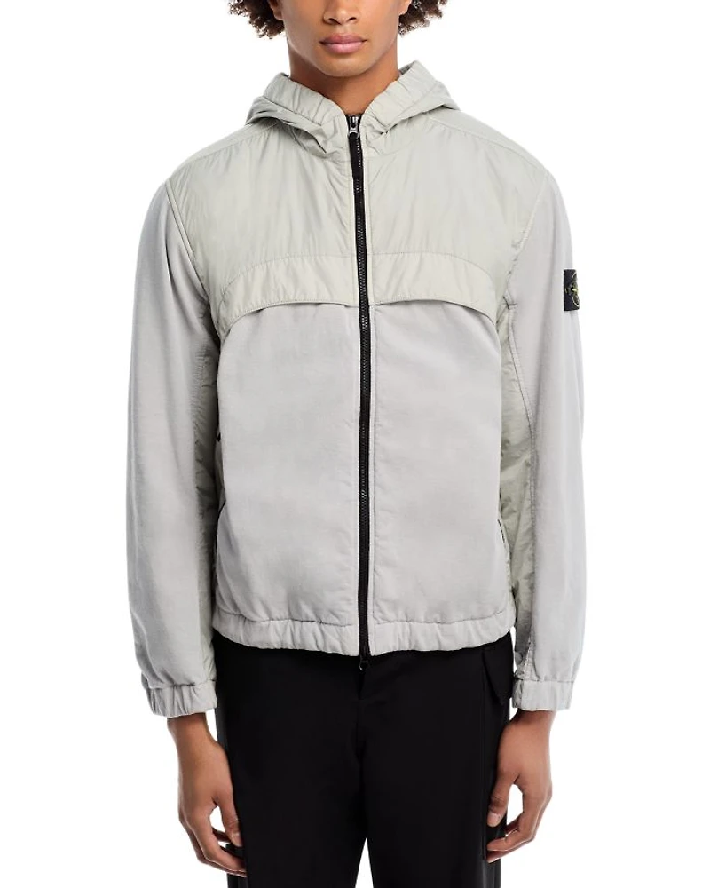 Capospalla Mixed Media Hooded Jacket