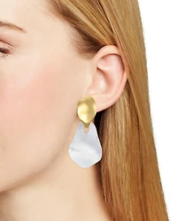 Liquid Lucite Wafer Earrings