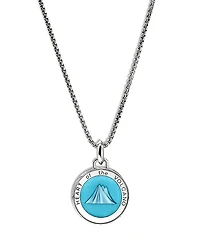 John Hardy Men's Sterling Silver Modern Talisman Enamel Heart of the Volcano Pendant Necklace, 22