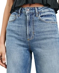 Getty High Rise Wide Leg Cropped Jeans Tradewind