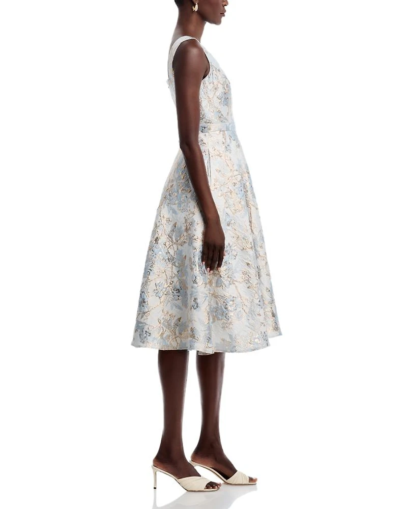 Brocade Midi Dress - Exclusive