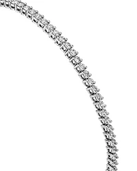 Certified Diamond Tennis Bracelet in 14K White Gold, 2.0 tcw