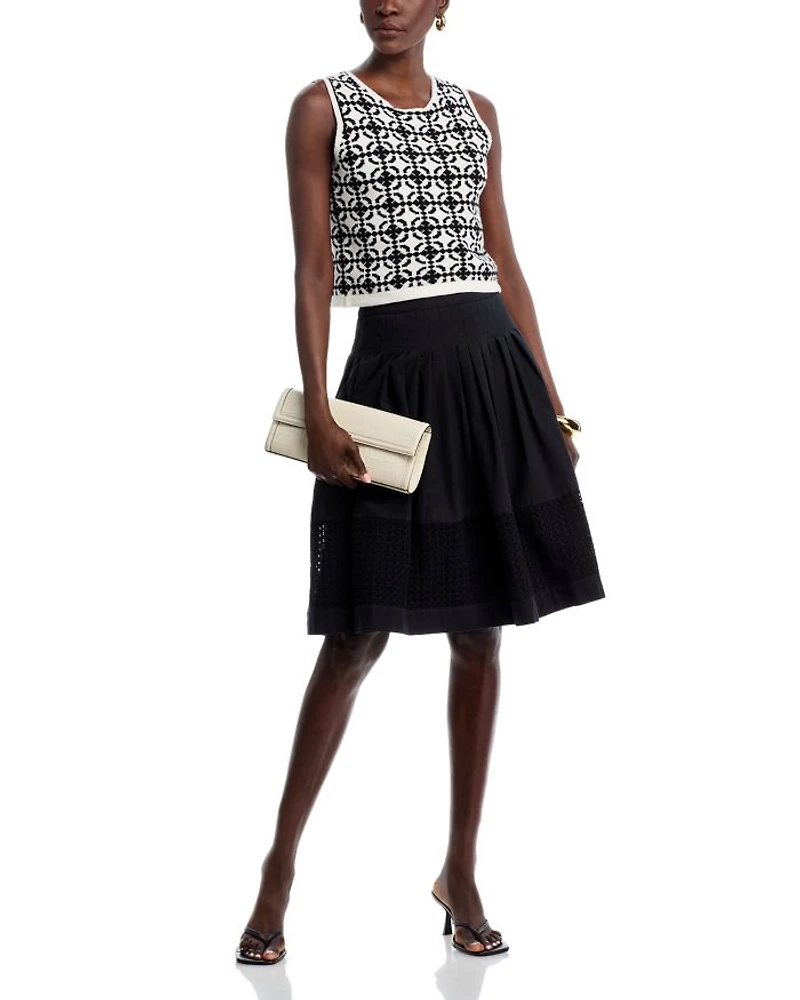 Cropped Patterned Top