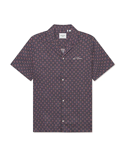 Les Deux Foulard Print Short Sleeve Shirt