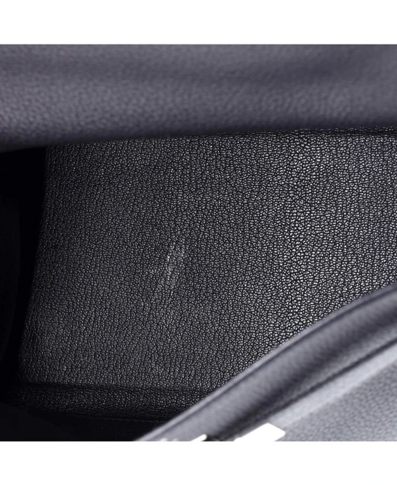 Kelly 28 Handbag Togo with Palladium Hardware