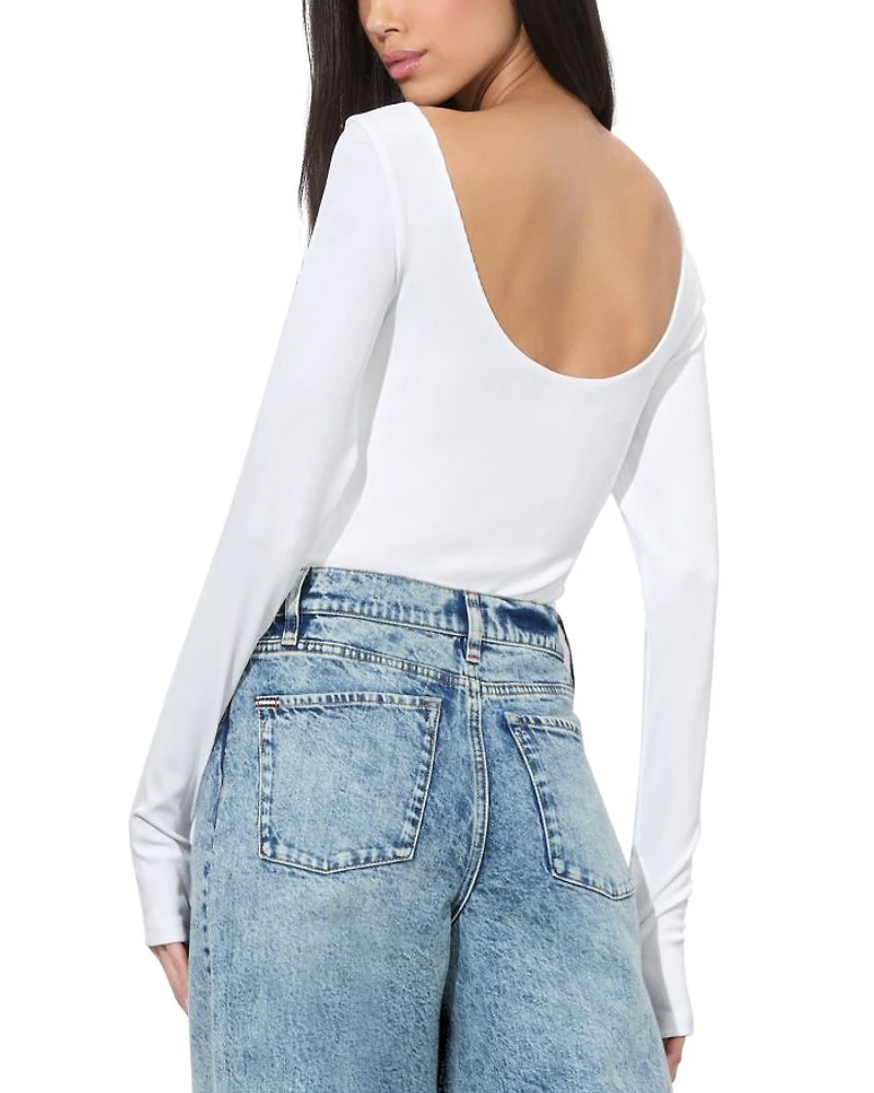 Rhys Ballet Scoop Neck Bodysuit