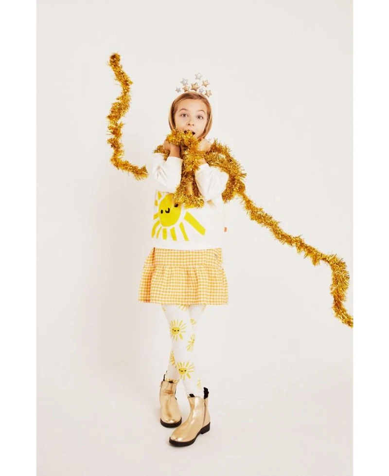 Girls' Recycled Cotton Sun Leggings - Little Kid, Big Kid